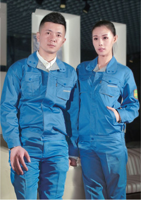 兰灰拼烟灰防静电服